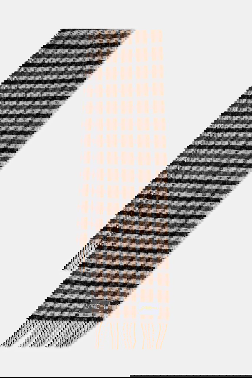 Šál GANNI Graphic Wool Checked Scarf Rôznofarebný | A6668, 0