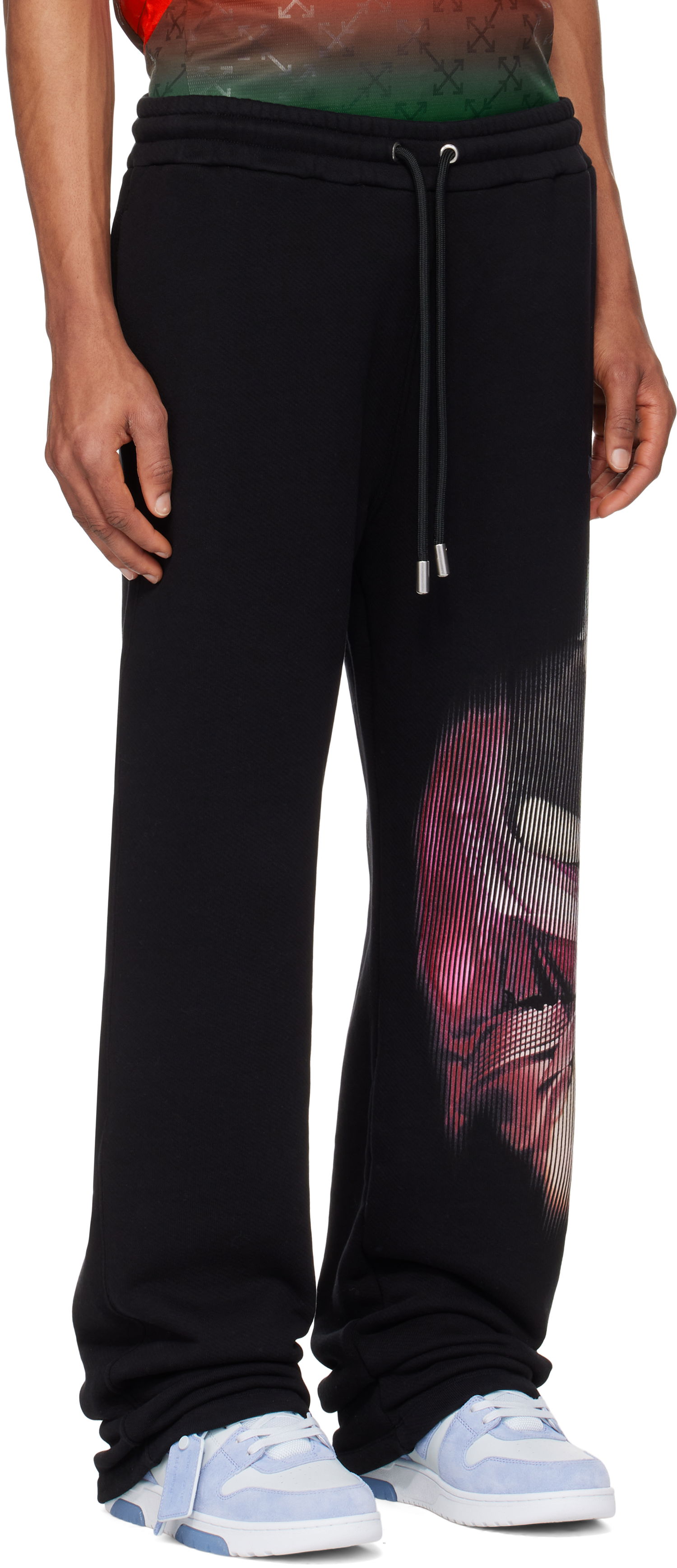 Tepláky Off-White Off-White S. Matthew Graphic Print Sweatpants Čierna | OMCH054S25FLE0071084, 1