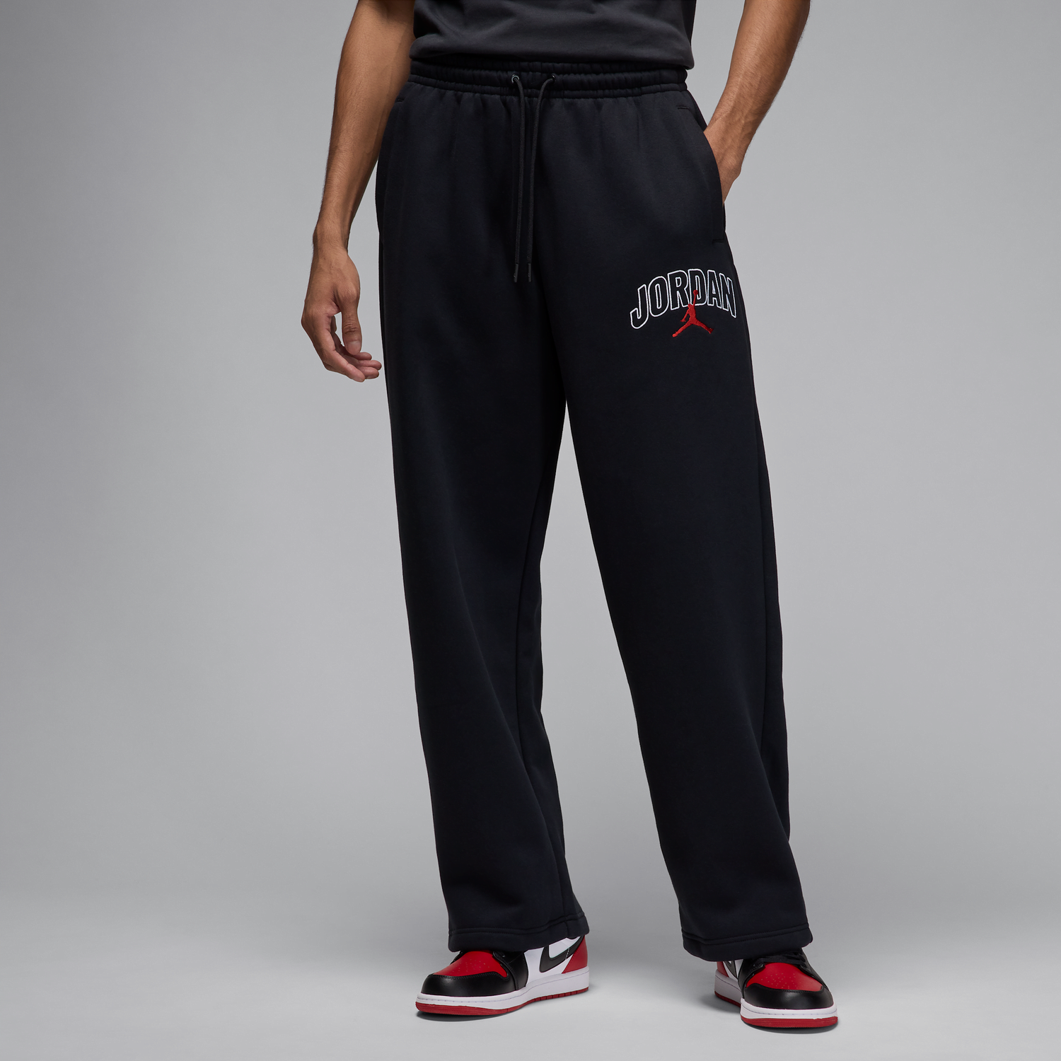 Tepláky Jordan Jordan Brooklyn Fleece Cuffless Pants Čierna | IB7243-010, 0