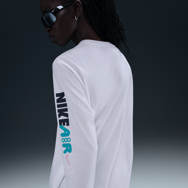 Tričko Nike Nike Sportswear Long Sleeve Graphic T-Shirt Biela | HF9529-100, 3