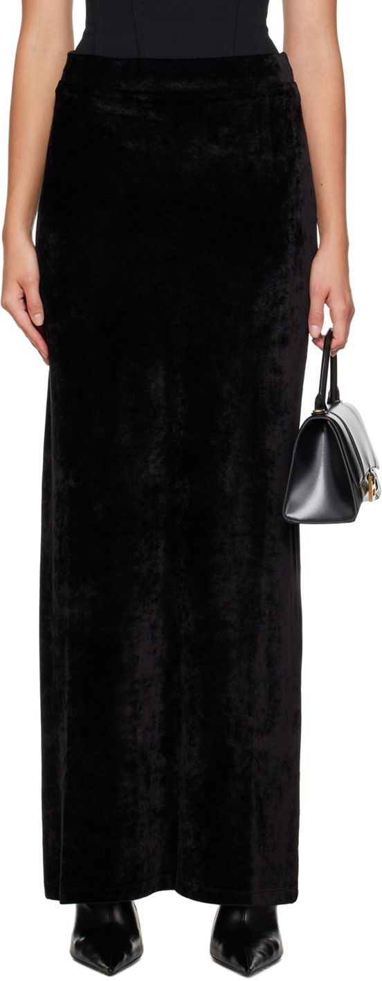 Sukňa Balenciaga Drawstring Maxi Skirt Čierna | 751375 TOV10, 0
