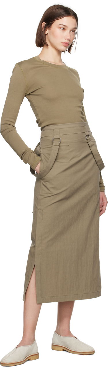 Sukňa LEMAIRE Lemaire Straps Midi Skirt Hnedá | SK1036 LF1228, 3