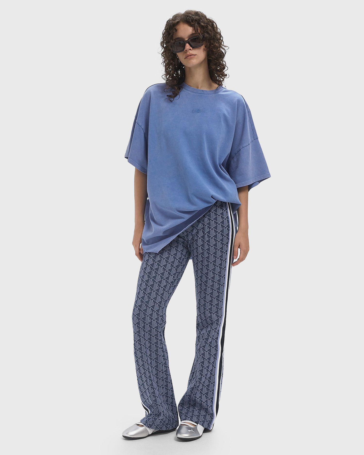 Tepláky Lacoste Monogram Track Trousers Modrá | XF9313-AIT, 1