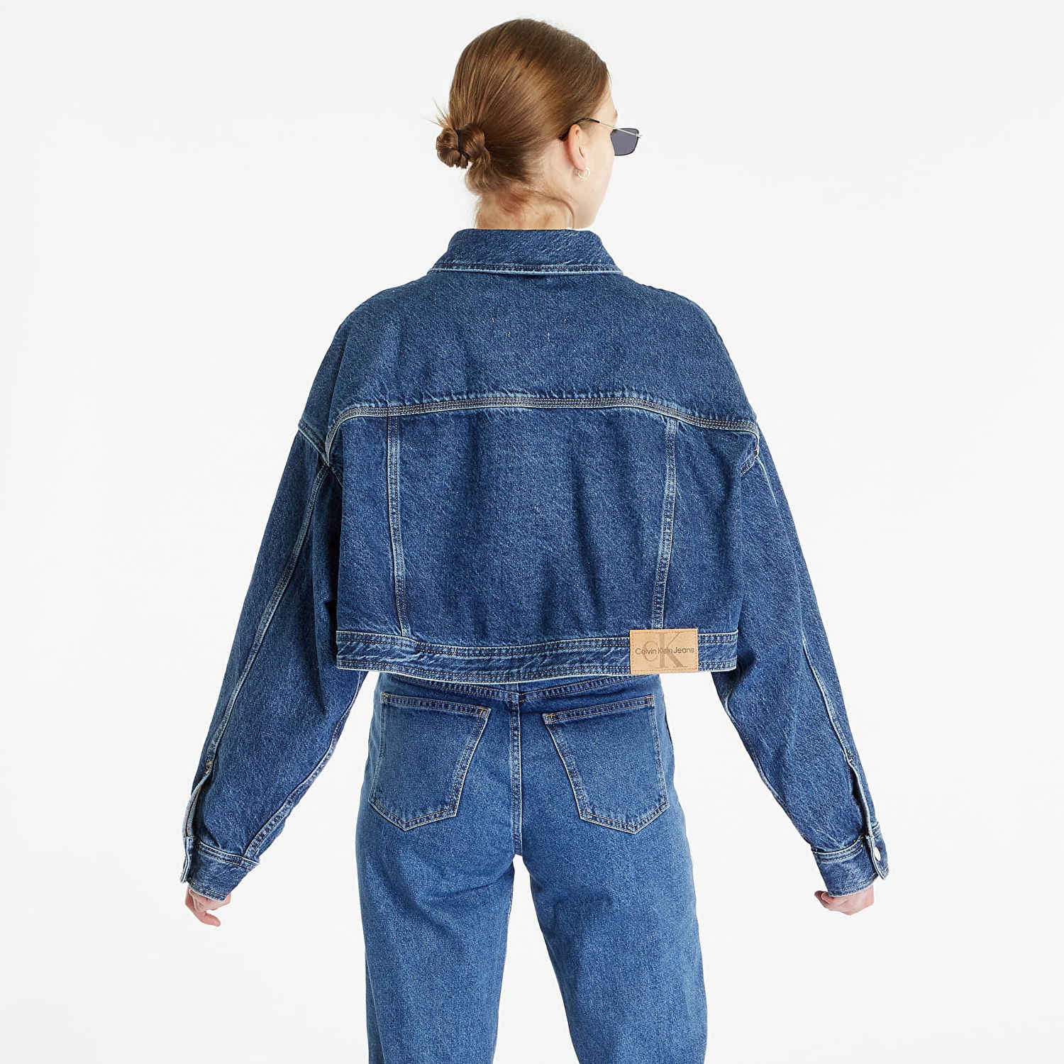Bunda CALVIN KLEIN Boxy Cropped Denim Jacket Modrá | J20J220662 1A4, 1