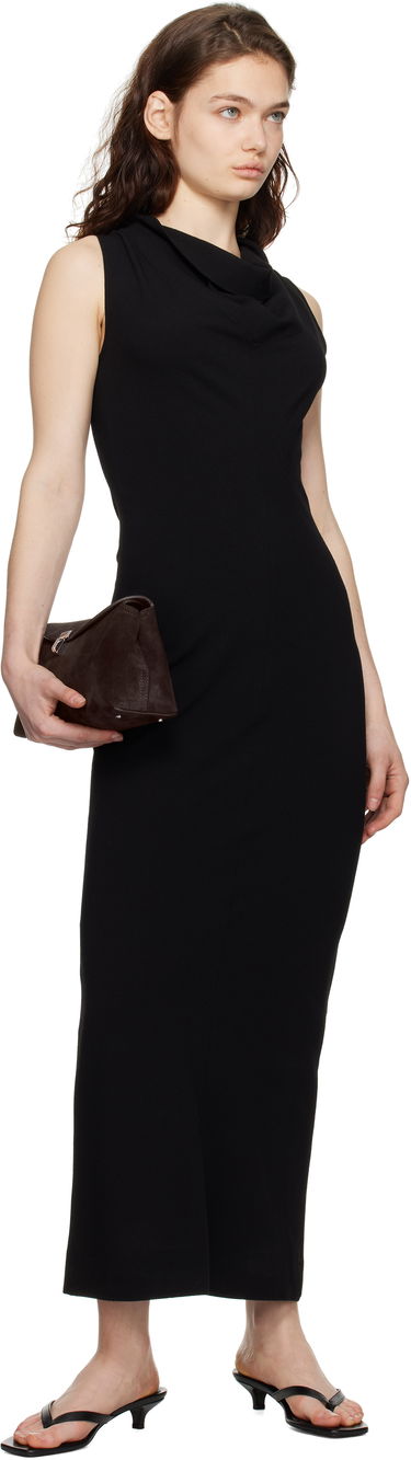 Šaty TOTEME TOTEME Cowl-Neck Maxi Dress Čierna | 251-WRD4445-FB0330, 3