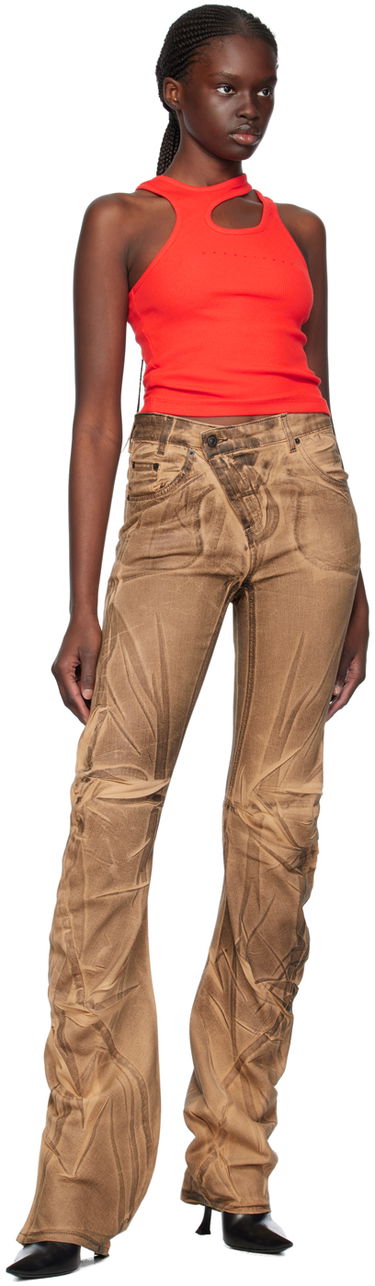 Džínsy Ottolinger Ottolinger Exclusive Ruched Jeans Hnedá | 1701708, 3
