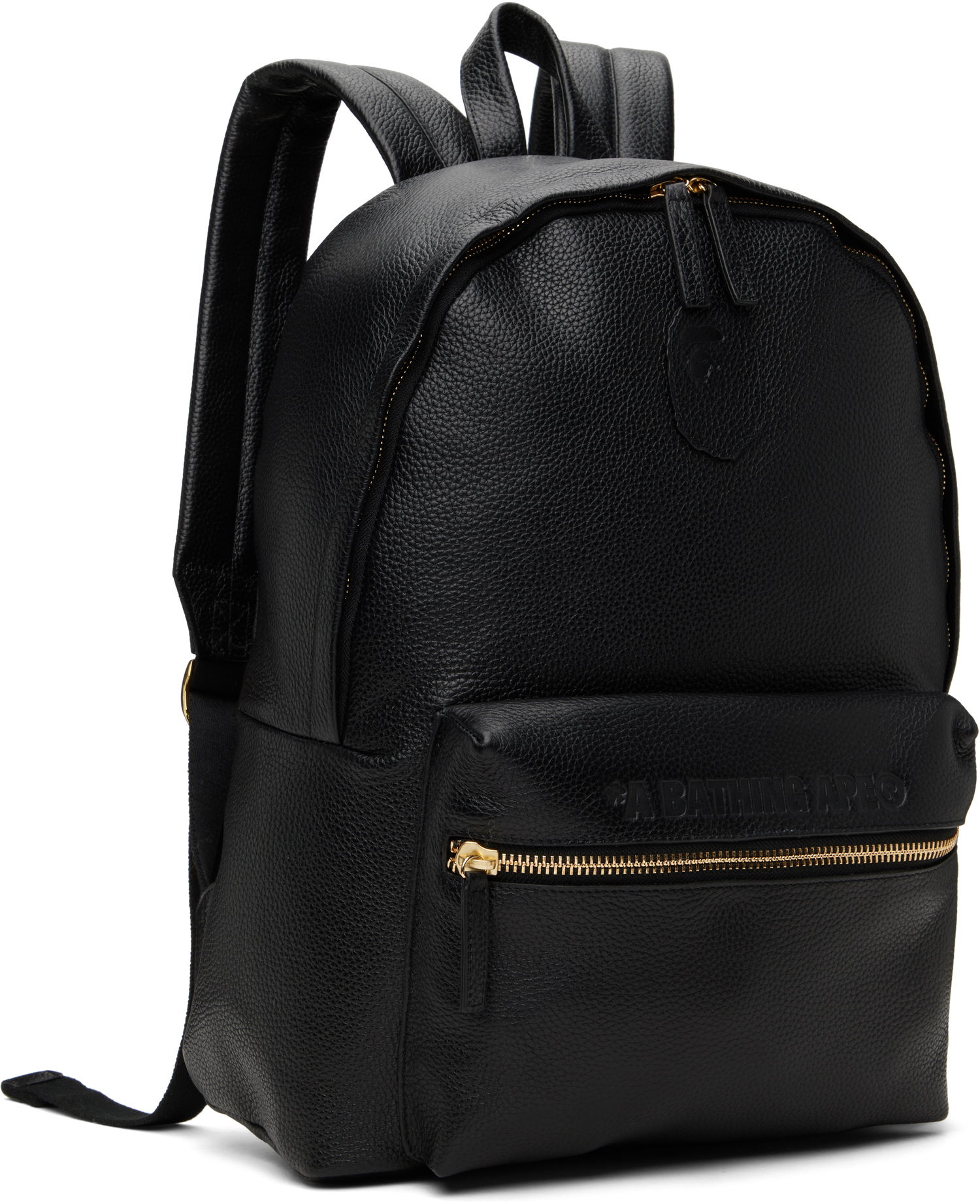 Batoh BAPE Daypack M Leather Backpack Čierna | 001BAK801002M, 1