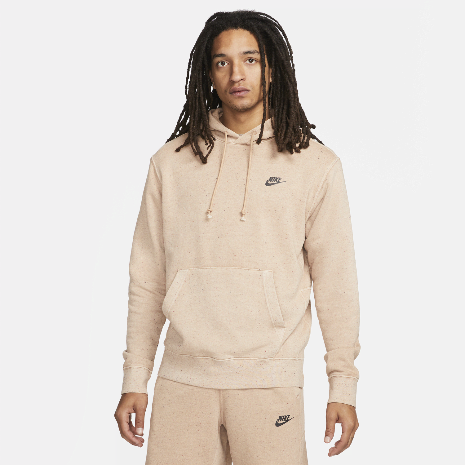 Mikina Nike Club Fleece s kapucí Béžová | DQ4663-258, 0