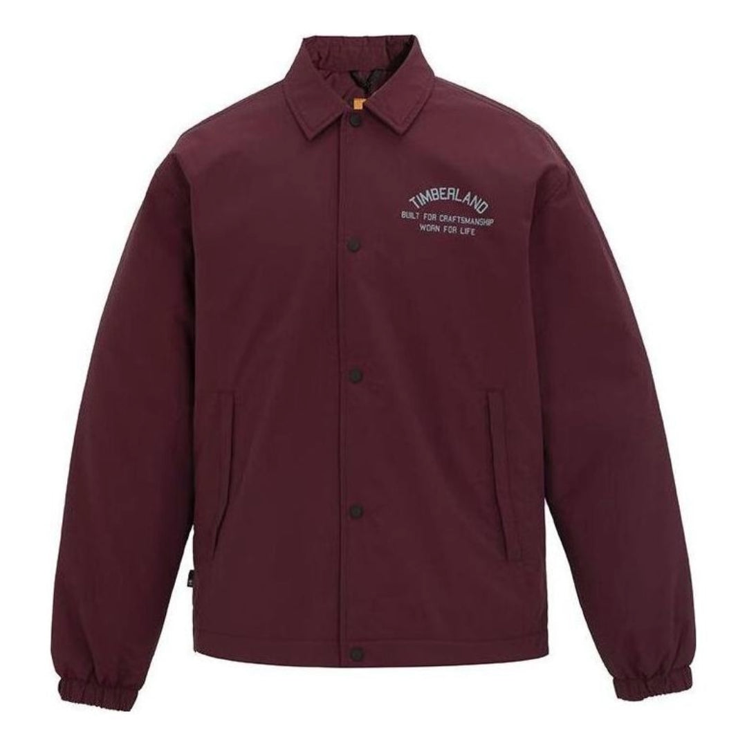 Vetrovka Timberland Lettered Coach Jacket Vínová | A6JZD-I30, 0