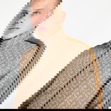 Bunda Lacoste Monogram Track Jacket Hnedá | SH1368-6IR, 3