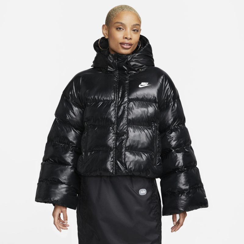 Bomber bunda Nike Therma-FIT City Series Synthetic-Fill Hooded Jacket Čierna | DQ6893-010, 0