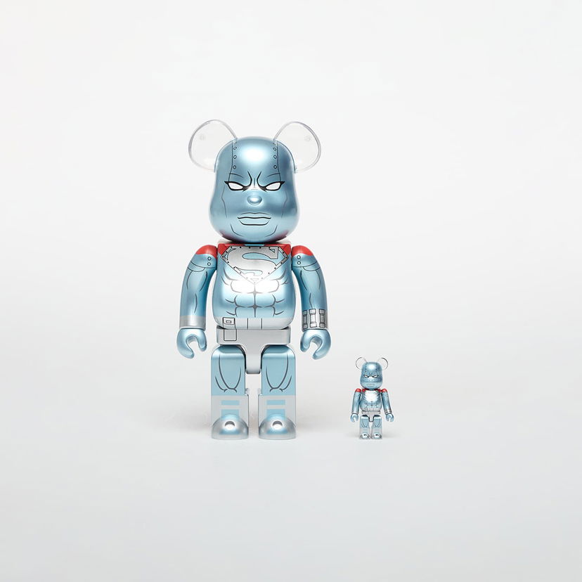 Zberateľské Medicom Toy BE@RBRICK Steel Figure 100% & 400% Set Metalická | 4530956619033