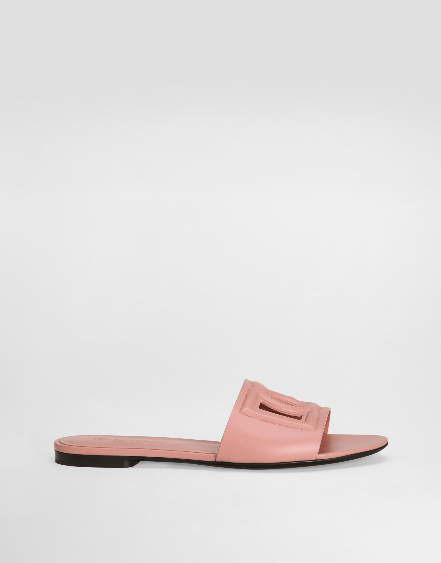 Doplnky Dolce & Gabbana Dolce & Gabbana Calfskin DG Logo Sliders Ružová | CQ0436AY32980405, 0