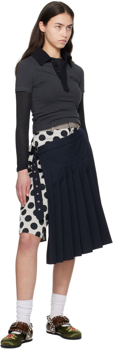 Sukňa Charles Jeffrey Loverboy Charles Jeffrey LOVERBOY Waisted Pleated Asymmetrical Skort Navy | 54040402, 3