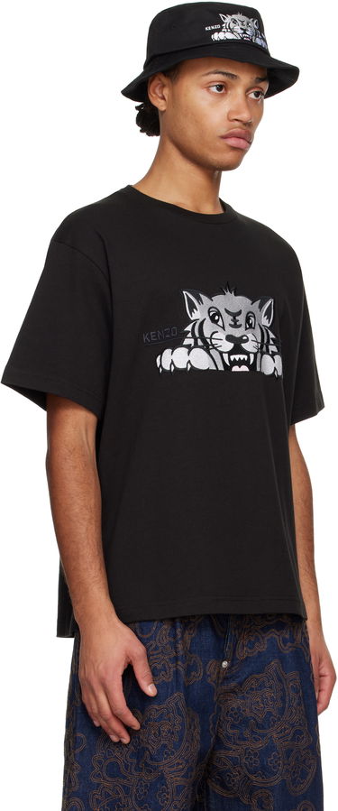 Tričko KENZO Happy Tiger Embroidered T-Shirt Čierna | FF55TS5264SI, 1