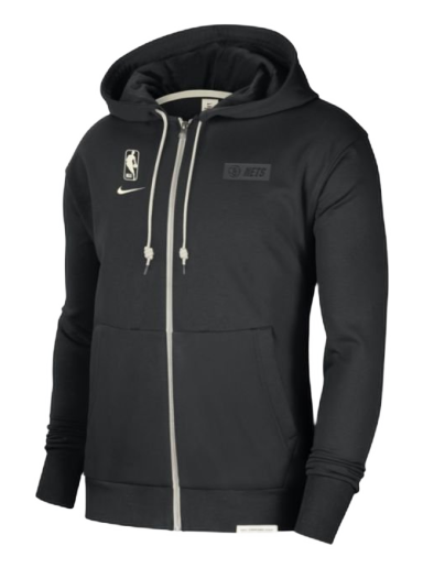 Mikina Nike Brooklyn Nets Standard Issue Dri-FIT Full-Zip Hoodie Čierna | DN8519-010