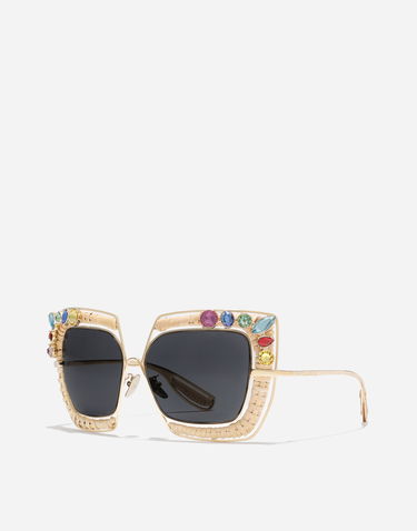 Slnečné okuliare Dolce & Gabbana Dolce & Gabbana Rafia Fiori Sunglasses Béžová | VG2331VM2879V000, 1