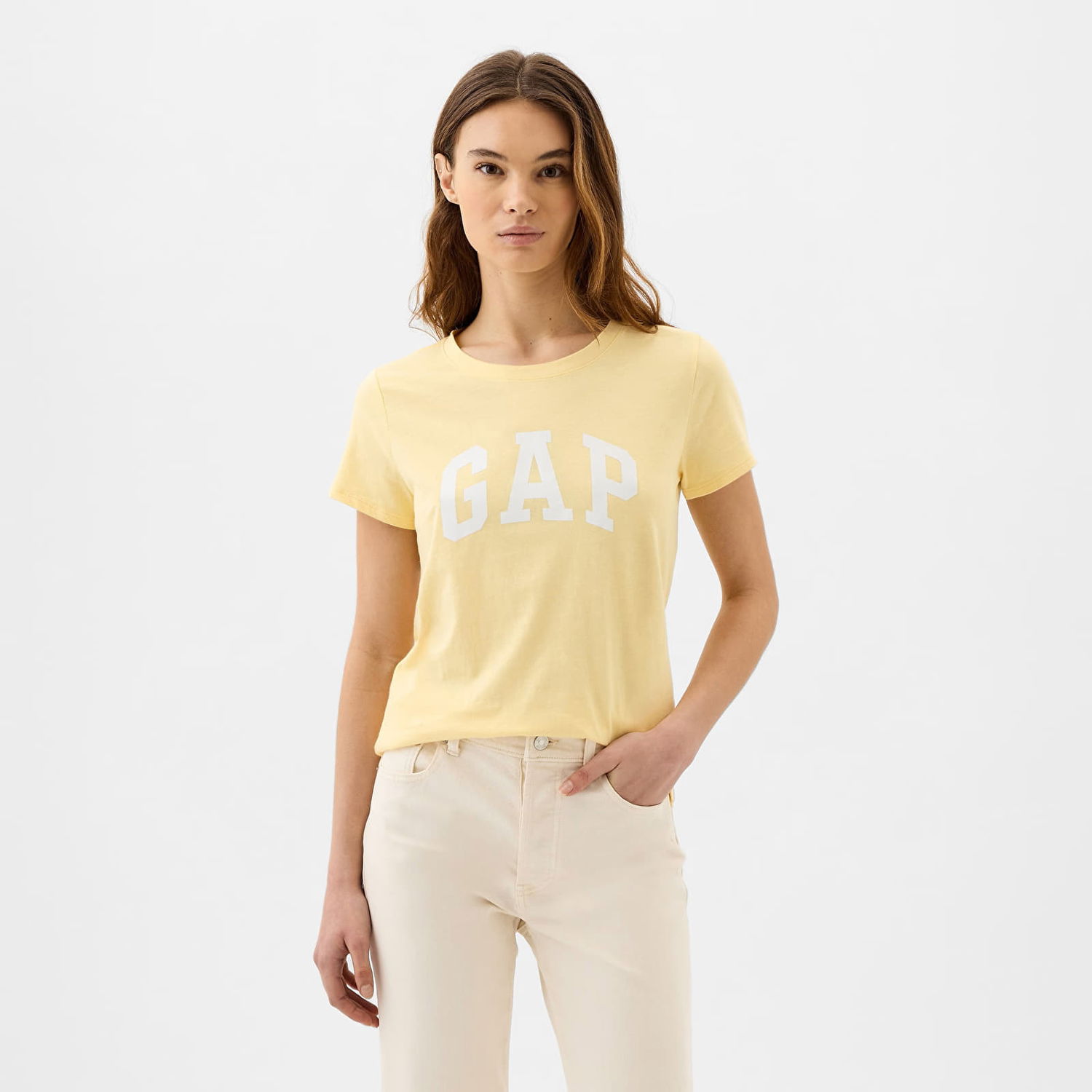 Tričko GAP Logo Tee Havana Yellow Žltá | 715014-07, 0