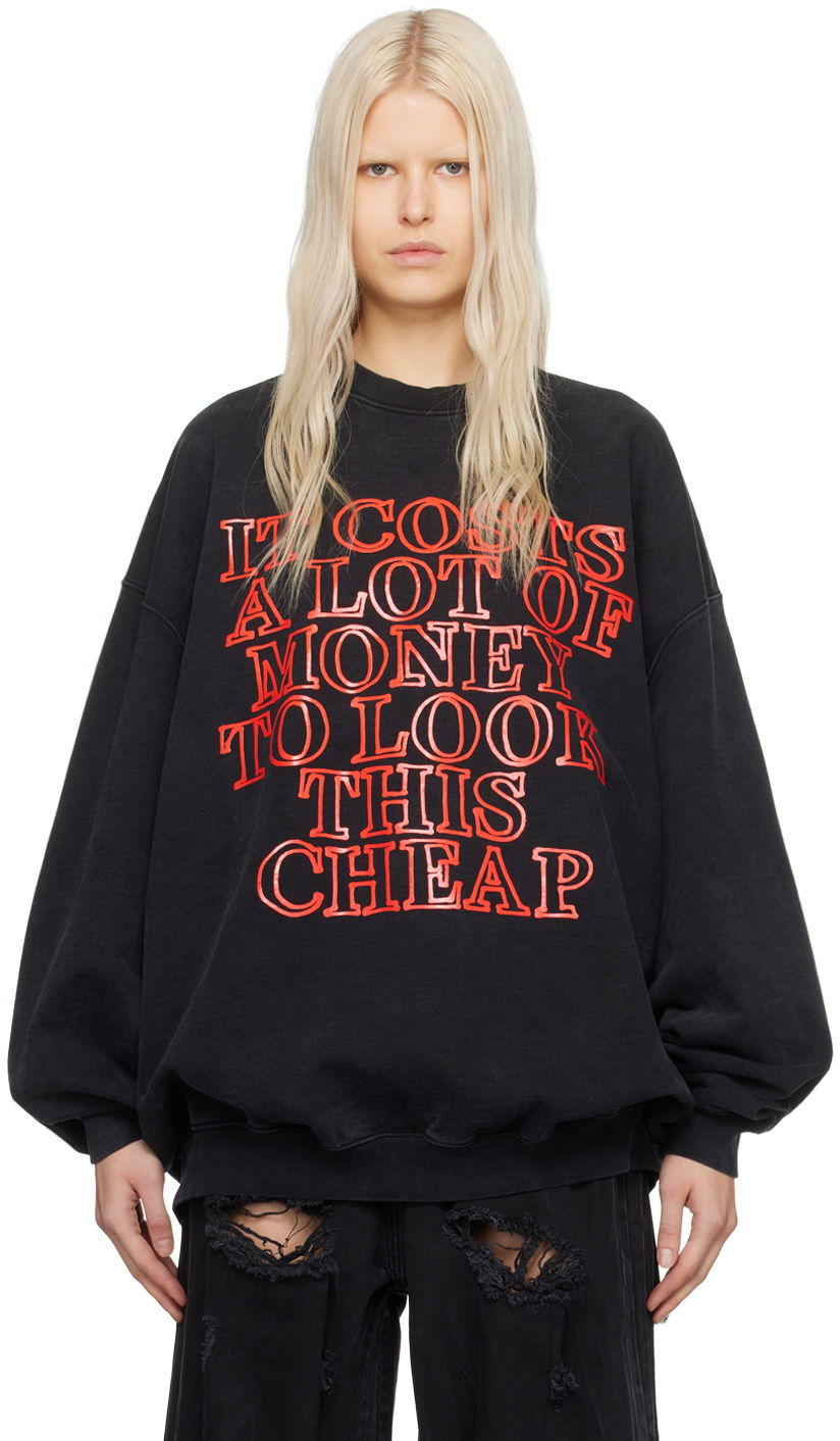 Mikina VETEMENTS Very Expensive Sweatshirt Čierna | UE64CW300B, 0