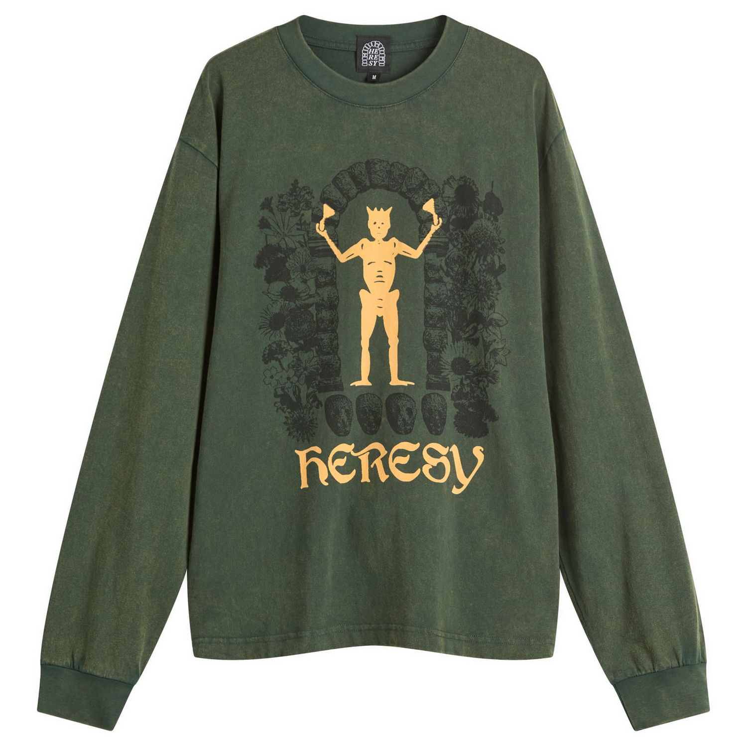 Tričko Heresy Gateway Long Sleeve T-Shirt, Size Large Zelené | HAW25-T10G, 0