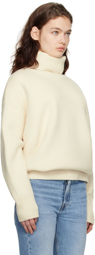 Sveter TOTEME TOTEME Double-Knit Turtleneck Sweater Béžová | 251-WRT4629-YA0132, 1
