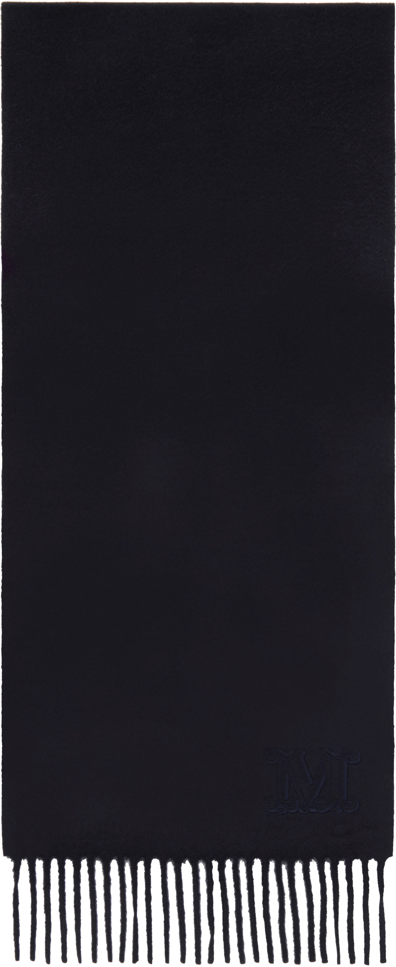Šál Max Mara Embroidered Logo Wool Scarf Navy | 2424546312600 MM02232, 0