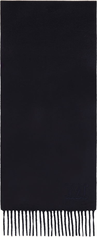 Šál Max Mara Embroidered Logo Wool Scarf Navy | 2424546312600 MM02232, 0