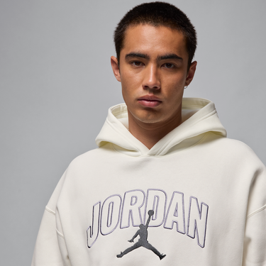 Mikina Jordan Jordan Brooklyn Fleece Relaxed Hoodie Biela | IB7241-133, 4