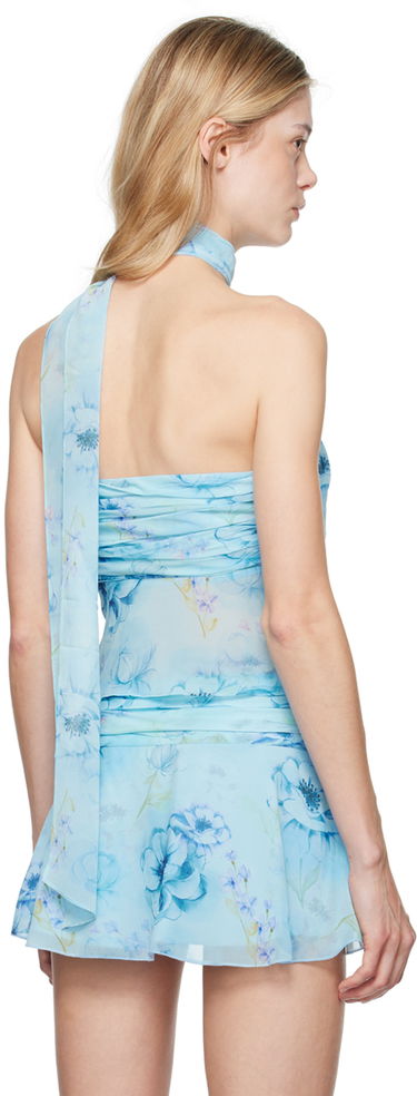 Sukňa GUIZIO Guizio Floral Print Wrap Around Tank Top Modrá | P24119W101, 2