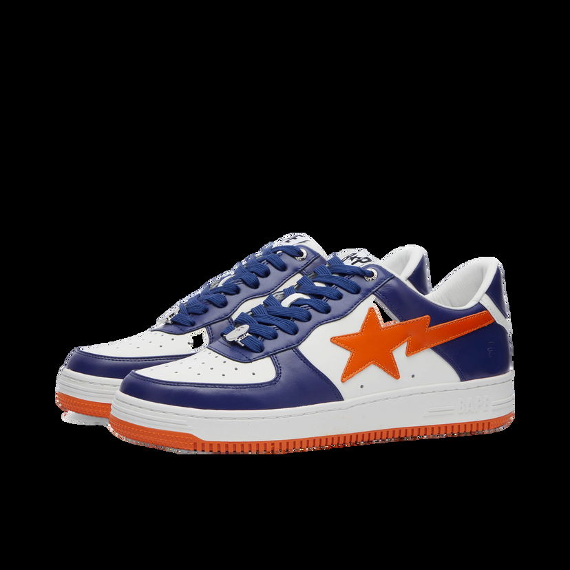 Tenisky a topánky BAPE A Bathing Ape Men's BAPE Sta Leather Sneakers in Blue, Size UK 10 | END. Clothing Navy | 001FWK301303M-BLU