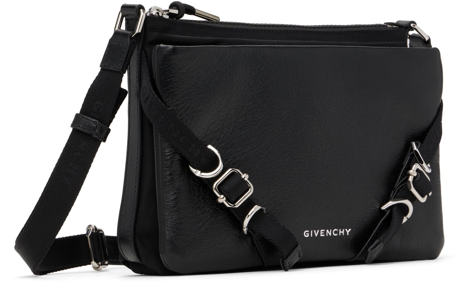 Taška cez rameno Givenchy Givenchy Voyou Skinny Crossbody Bag Čierna | BKU04WK1ZV001, 1