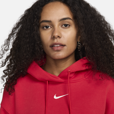 Mikina Nike Nike Sportswear Phoenix Fleece Hoodie Červená | DQ5860-657, 4