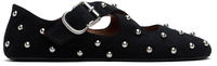 ALAÏA Criss Cross Studded Ballerina Flats