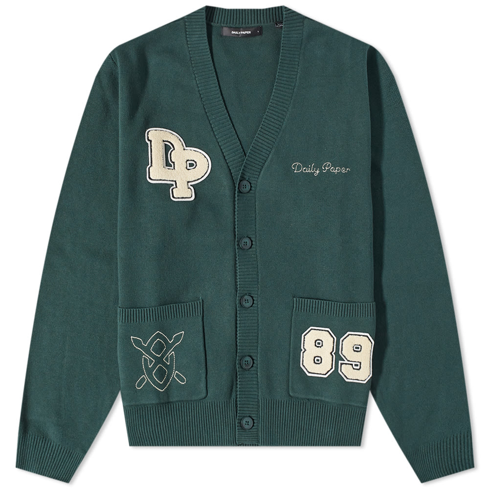 Sveter DAILY PAPER Navalo Varsity Cardigan Zelené | 2221138, 0