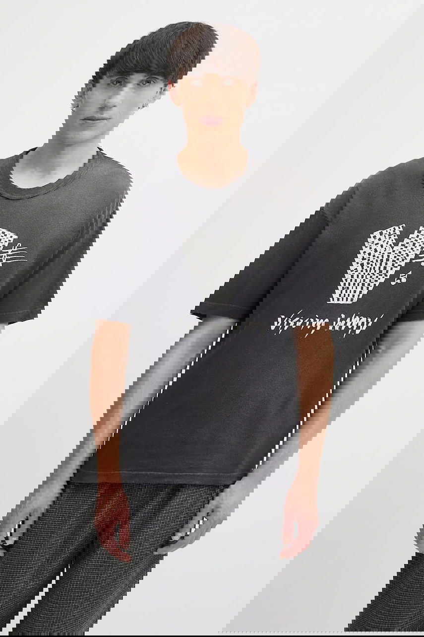 Tričko visvim Visvim Jumbo Tee S/S V Graphic Print T-Shirt Čierna | 125105010014, 0