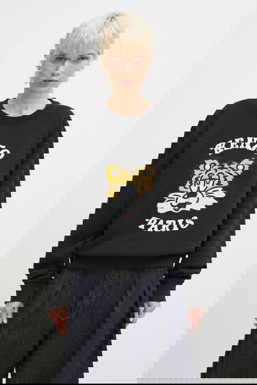 Mikina KENZO Kenzo x Verdy Tiger Head Appliqué Sweatshirt Čierna | FF58SW2394MF.99J, 1