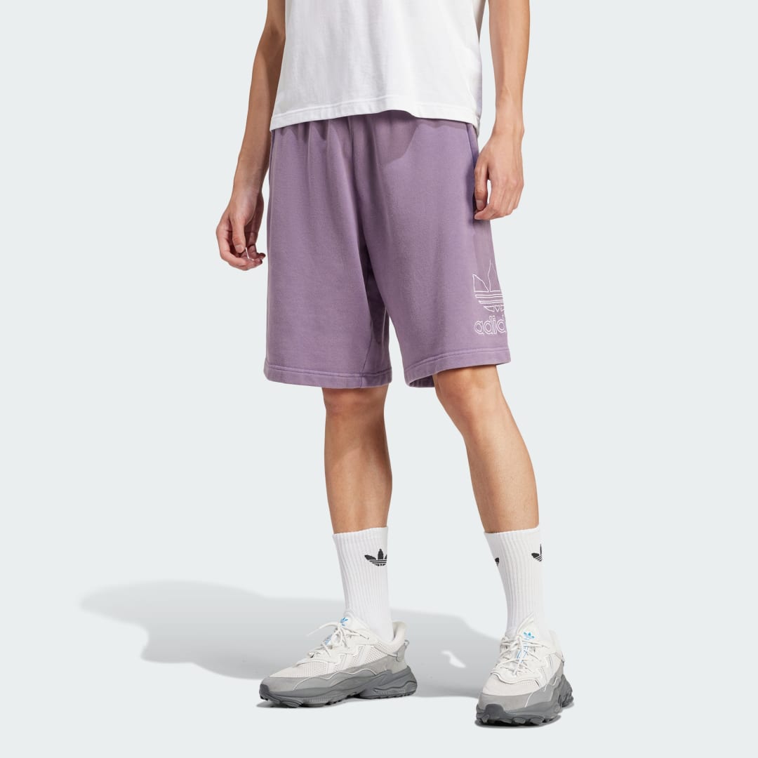 Šortky adidas Performance Adicolor Outline Trefoil Fialová | IR8003, 0