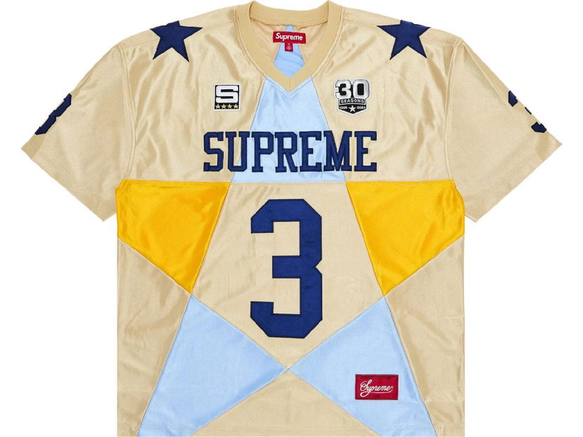 Dres Supreme Star Football Jersey Gold Béžová | FW24KN75 GOLD