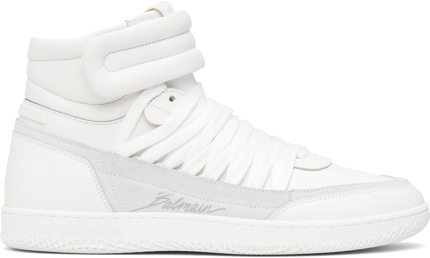 Oblečenie Balmain Balmain Swan Mid-Top Biela | EM0VH388LTSU, 0