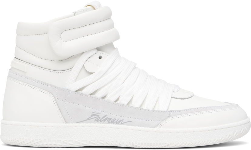 Oblečenie Balmain Balmain Swan Mid-Top Biela | EM0VH388LTSU