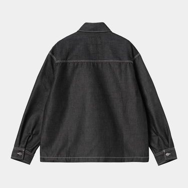 Bunda Carhartt WIP Louis Denim Shirt Jac with Contrast Stitching Čierna | I036319_8, 1