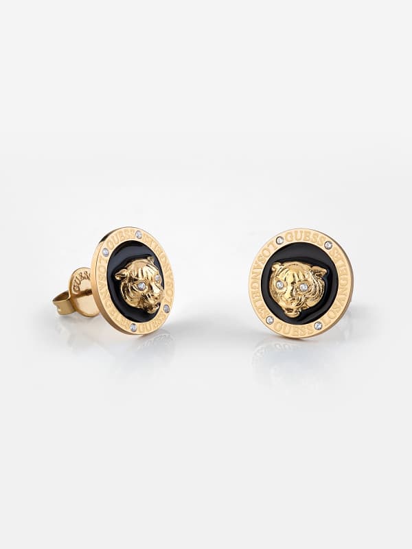 Náušnice GUESS ‘Daktari’ Earrings Metalická | JUBE01360JW, 0