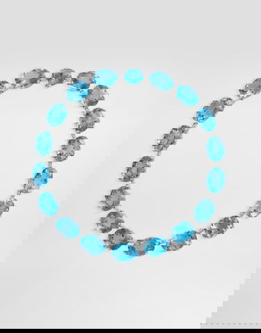 Náhrdelník Dolce & Gabbana Anna Necklace 18-carat White Gold Topazes And Diamonds Modrá | WNSB1GWTOP180001, 0