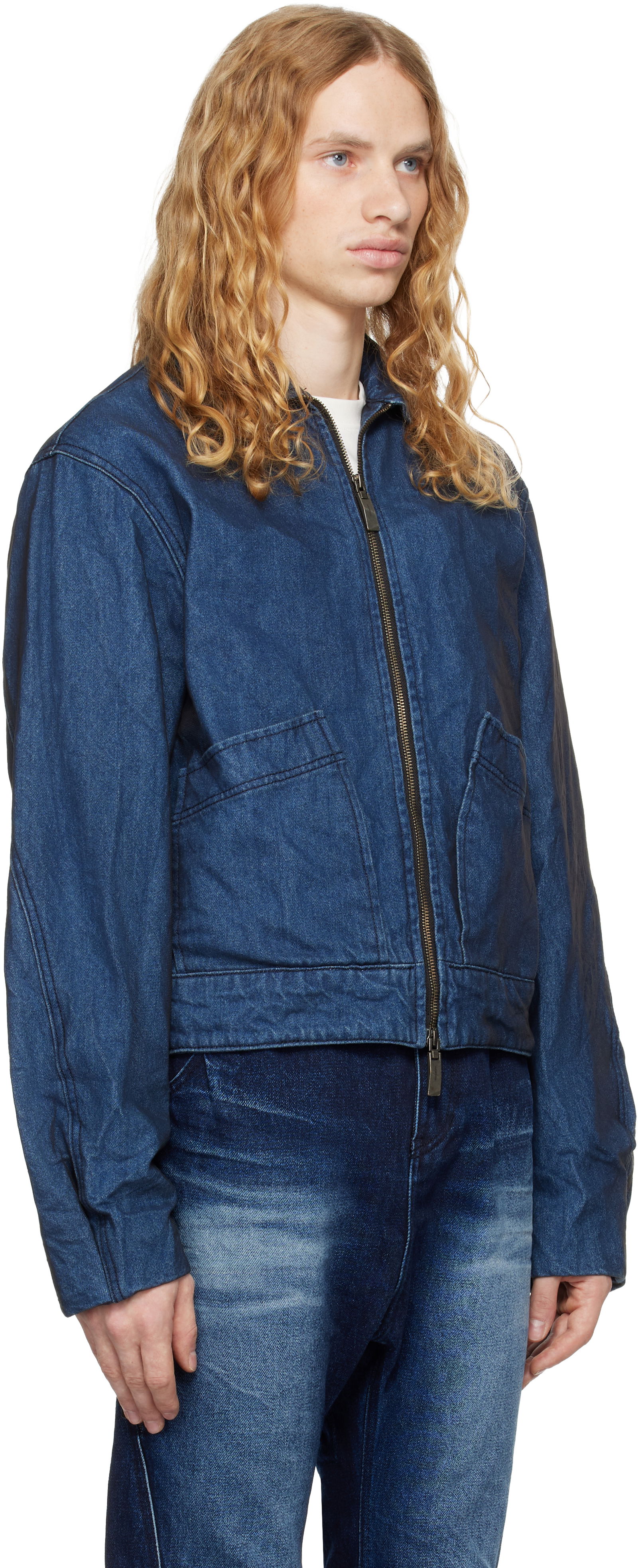 Denim Zip-Up Jacket