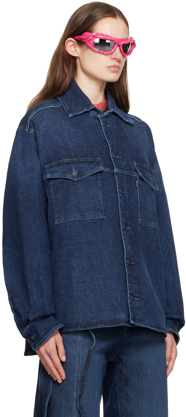 Košeľa Ottolinger Ottolinger Buttoned Denim Shirt Modrá | 1700409, 1