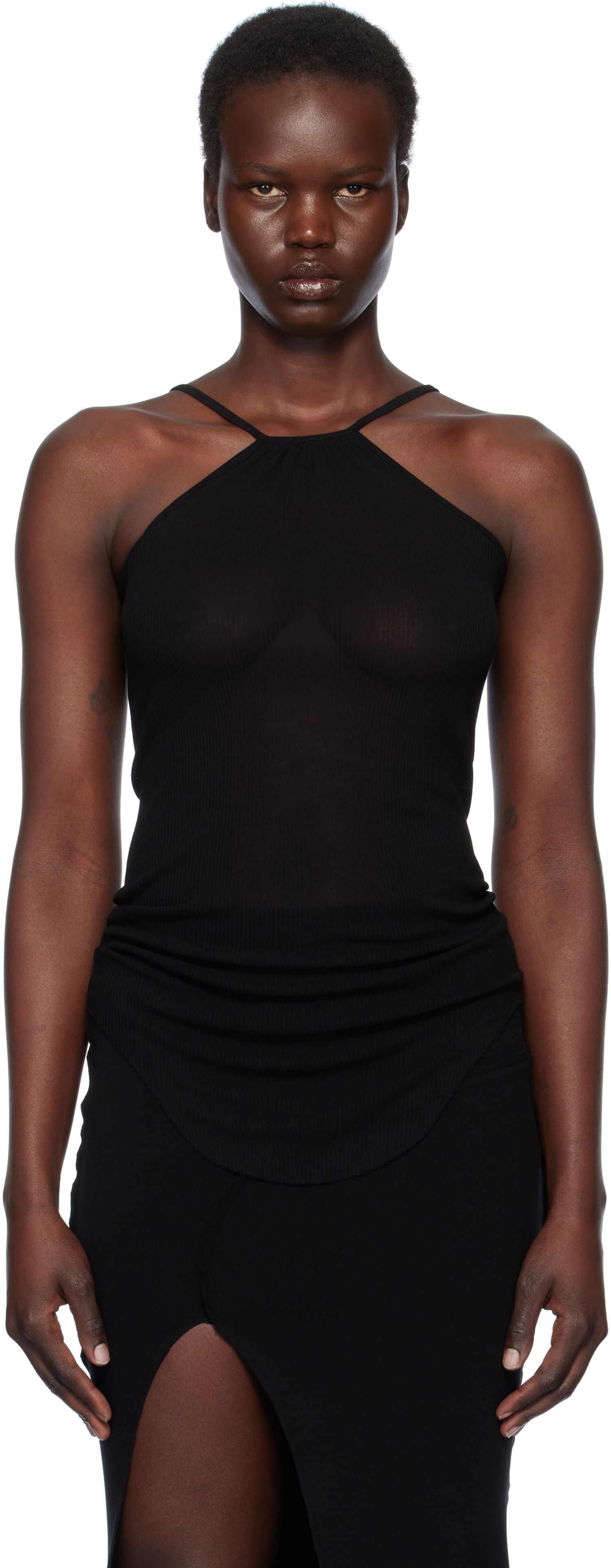Šaty Rick Owens Rick Owens Hollywood Skorpio Tank Top Čierna | RP01E7104 RC, 0
