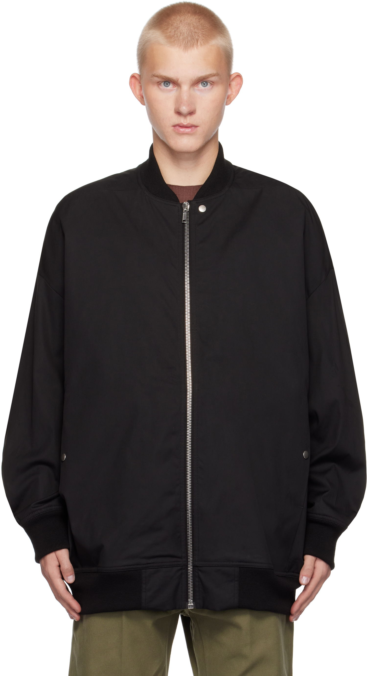 Bomber bunda Rick Owens Jumbo Peter Flight Bomber Jacket Čierna | RR02D6795 TEEM7, 0