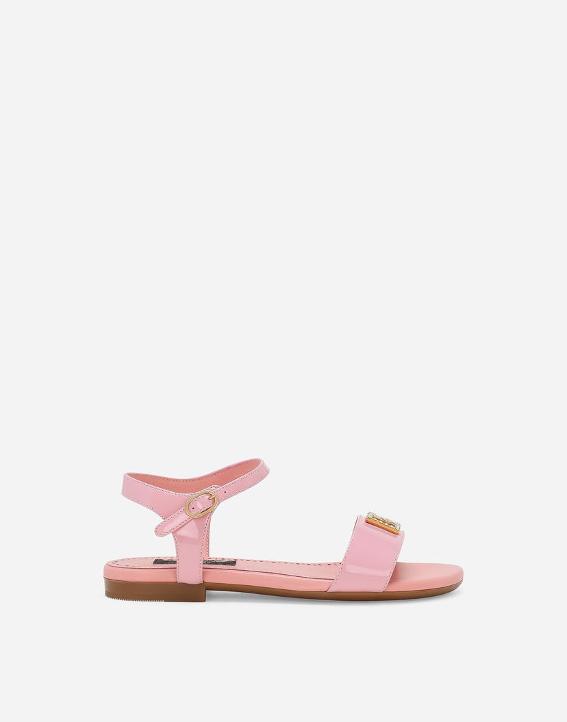 Tenisky a topánky Dolce & Gabbana Dolce & Gabbana Patent Leather Sandals Ružová | D11048A115380400