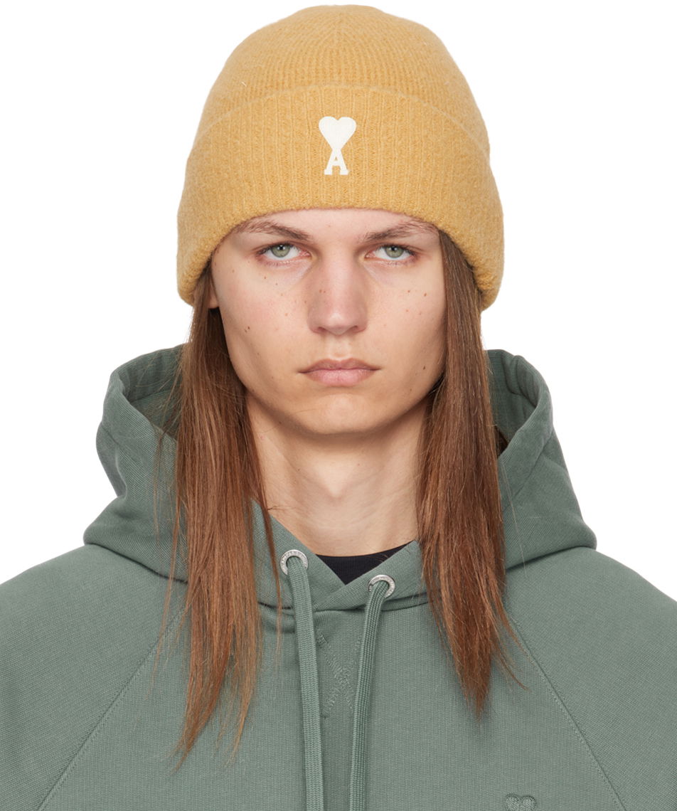 Paris Yellow Off-White de Cœur Beanie