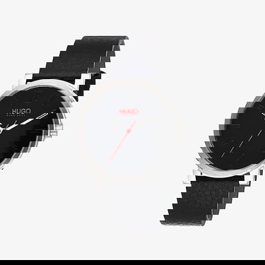 Hodinky BOSS Rase Round Dial Leather Strap Wrist Watch Čierna | 1530115, 1